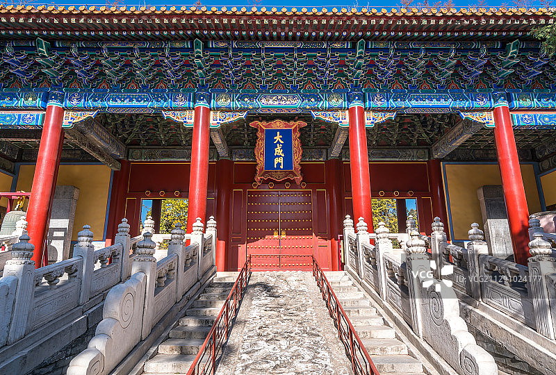 北京孔庙大成门图片素材