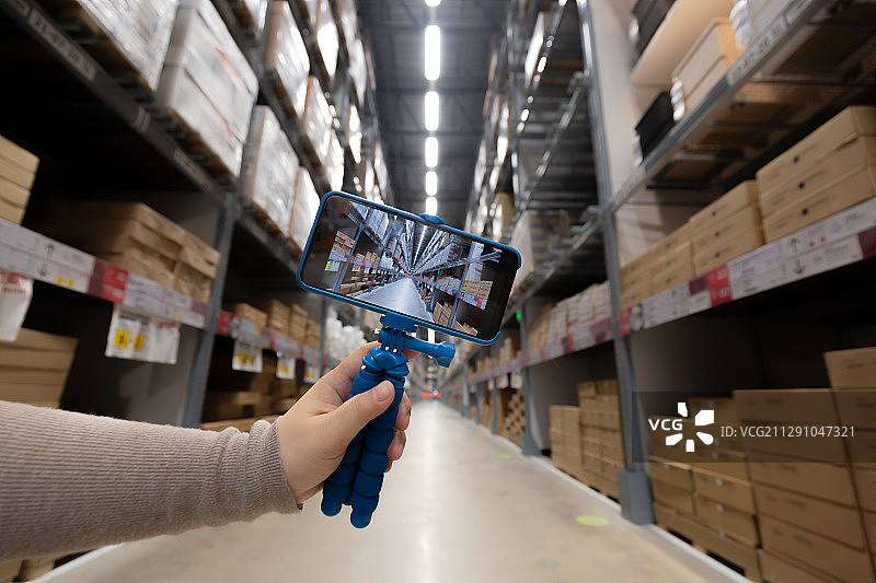 郑州宜家物流厂库货架图片素材