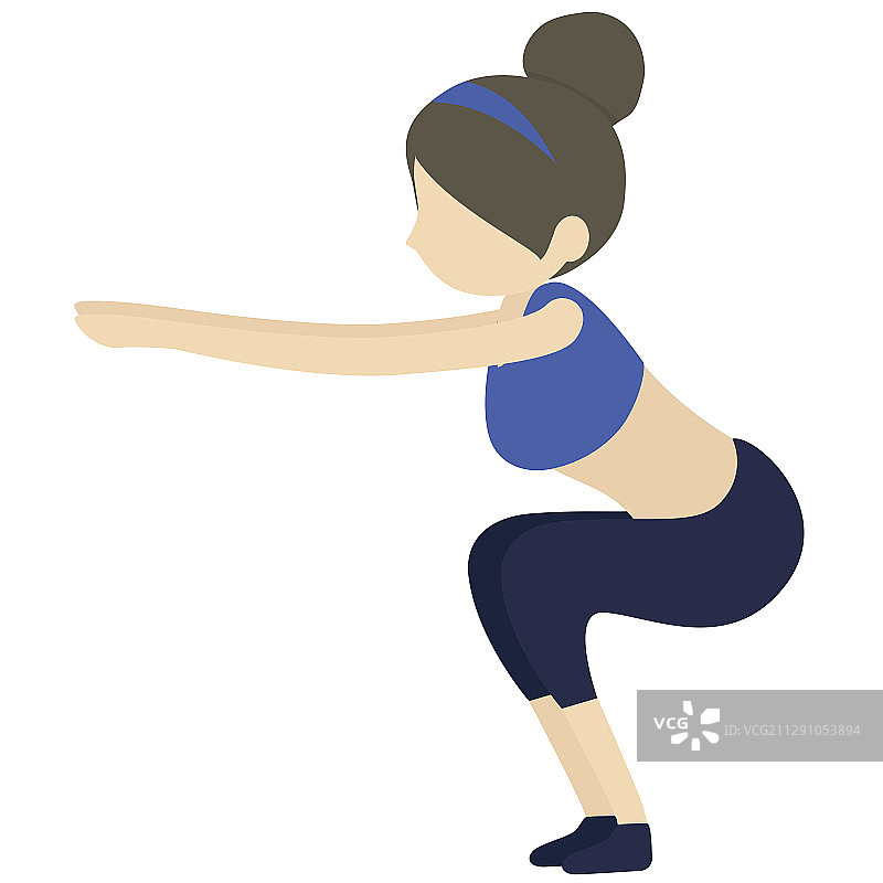 自主训练深蹲运动图片素材