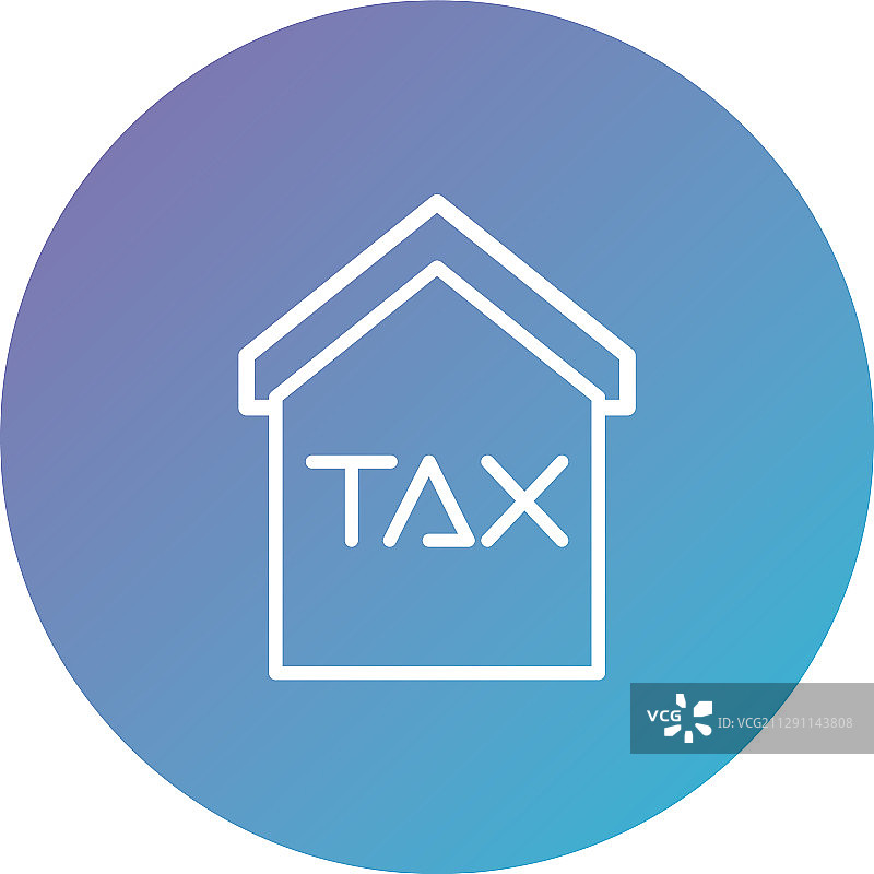 具有税务义务的房屋降级风格图片素材