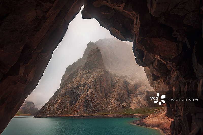 秘境天堂湖图片素材