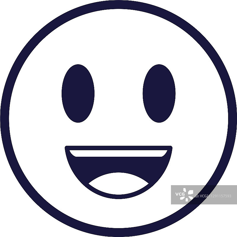 快乐表情符号扁平风格图标设计图片素材