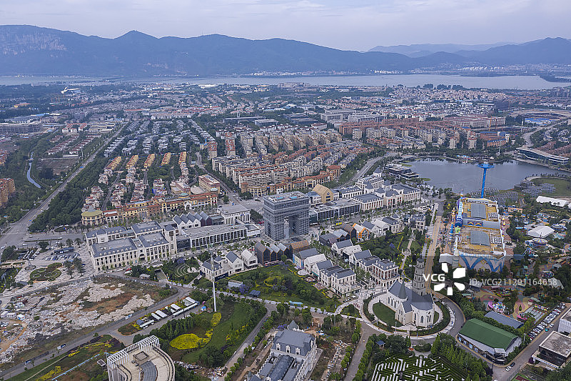云南昆明公园1903凯旋门广场云湖帆船一号码头图片素材