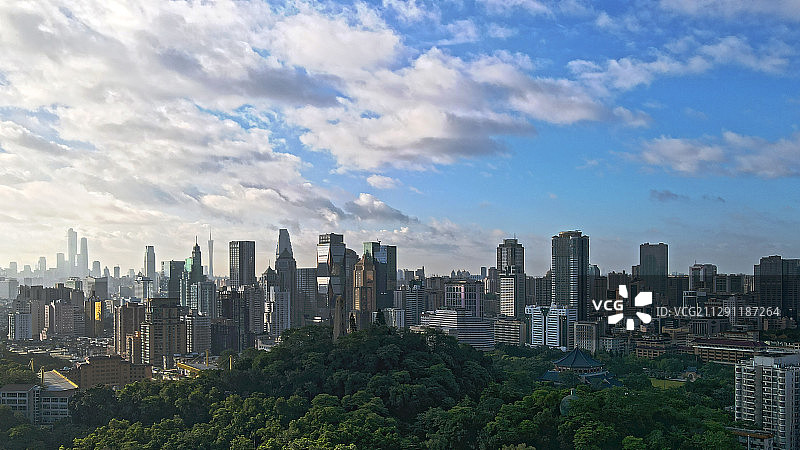 清晨广州越秀山图片素材