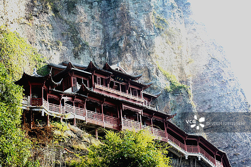 大慈岩悬空寺图片素材