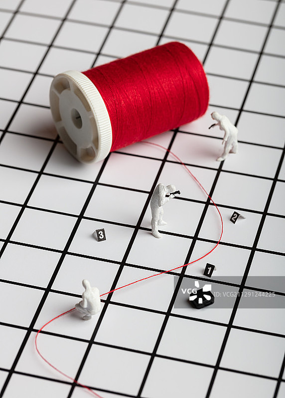 刑侦红色线索现场勘查线卷法医学图片素材