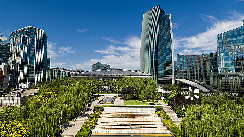 北京中关村航拍图片素材