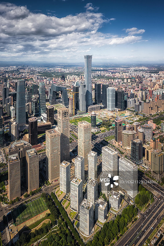 北京国贸航拍图片素材