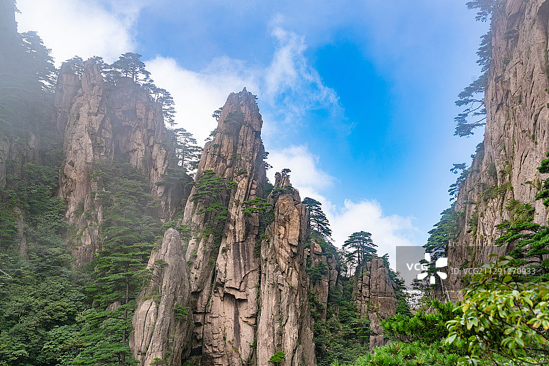 中国安徽省黄山市黄山风景名胜区西海大峡谷图片素材