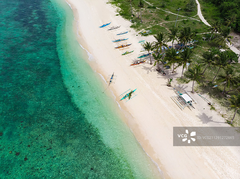 菲律宾宿务妈妈拍丝瓜岛沙滩海岸线图片素材