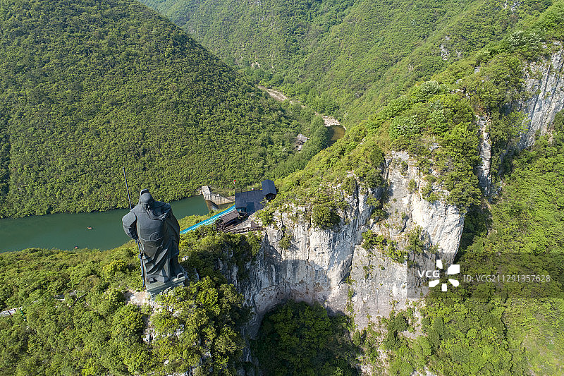 航拍古山寨春秋寨图片素材