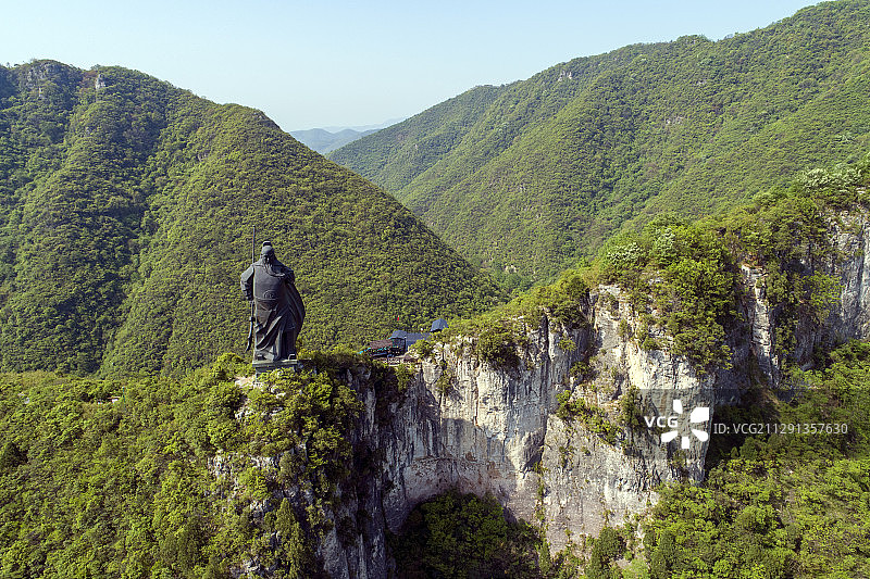 航拍古山寨春秋寨图片素材