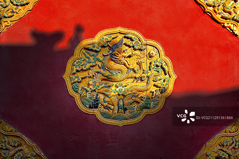 故宫里的墙花图片素材