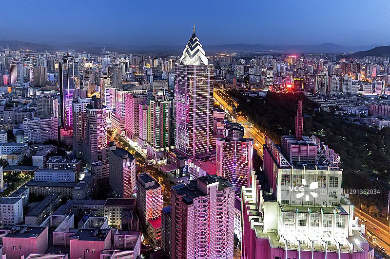 乌鲁木齐繁华夜景图片素材