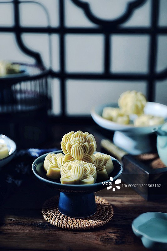 手作绿豆糕图片素材