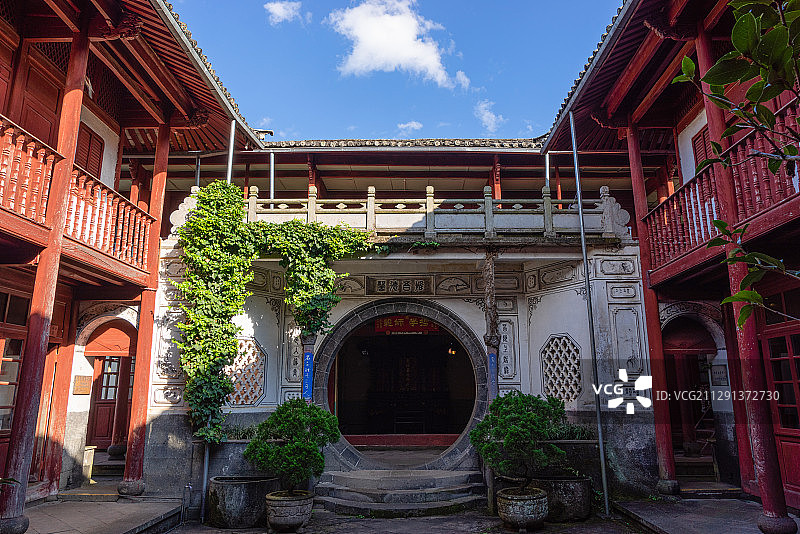 云南腾冲和顺古镇艾思奇故居图片素材