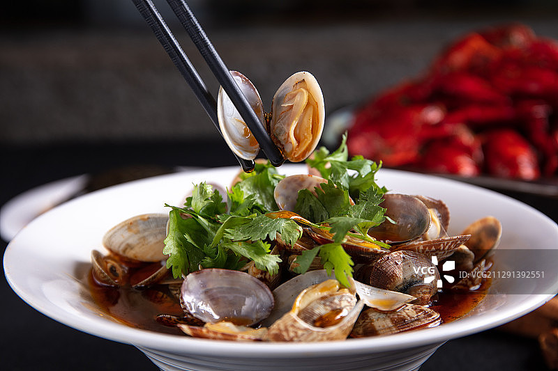 辣炒蛤蜊图片素材