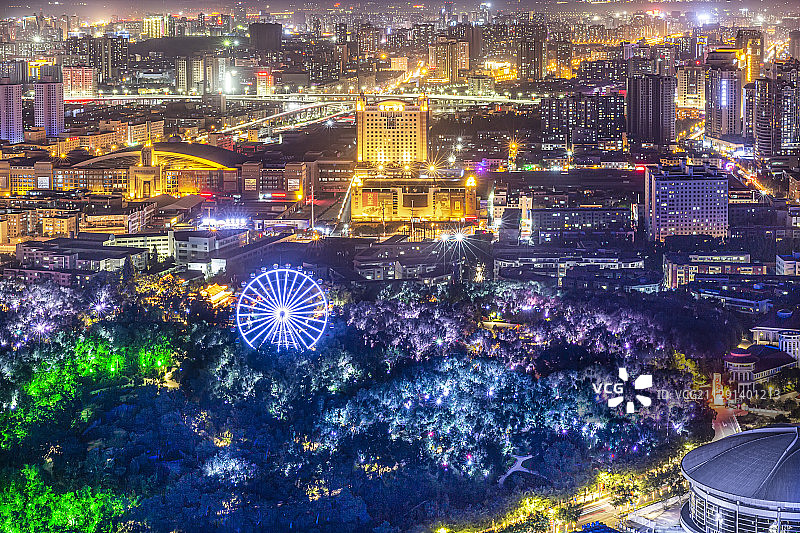 乌鲁木齐华凌市场夜景图片素材