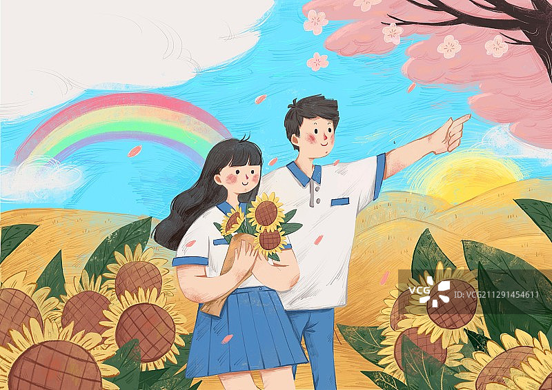 阳光青春图片素材