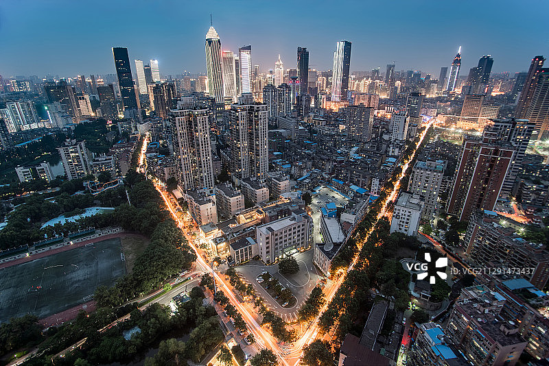 武汉西北湖台北路V字形路口图片素材