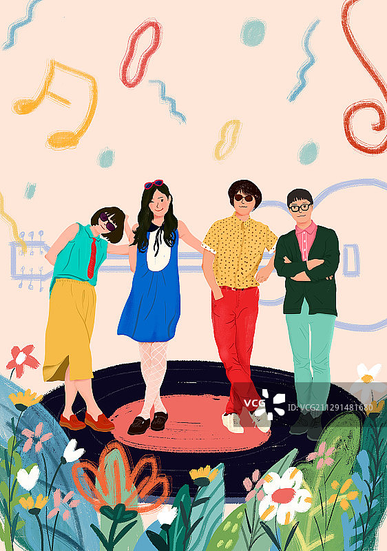 乐队的夏天旺福图片素材