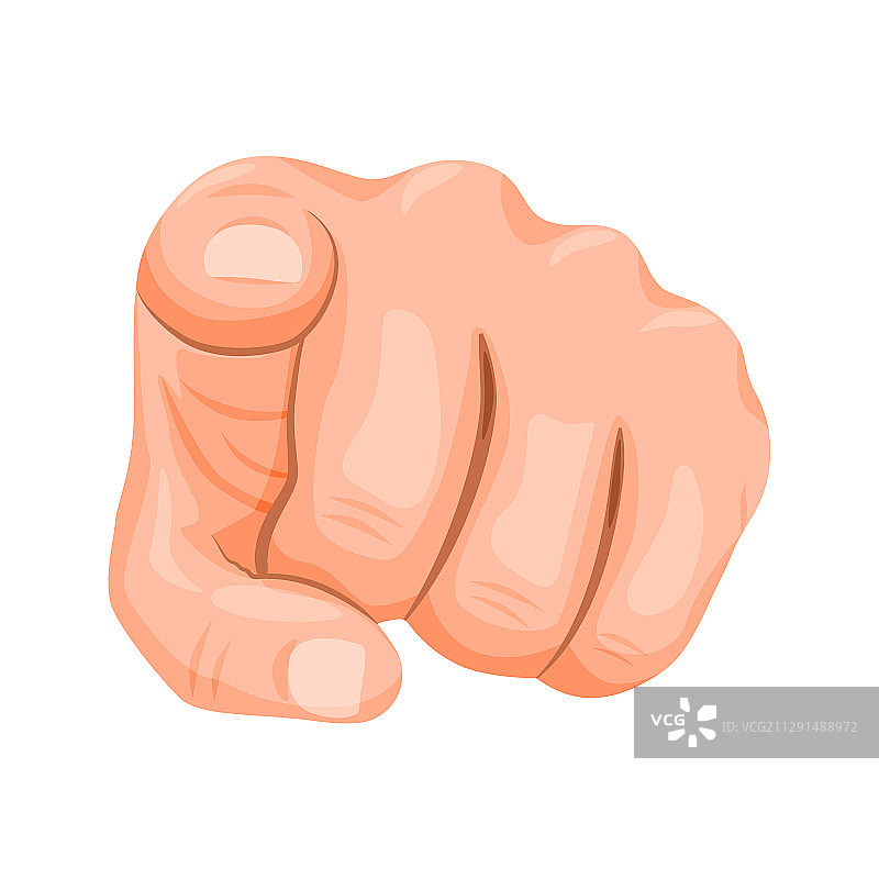 逼真的人手指向观看者图片素材