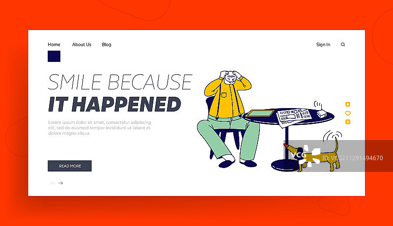 老年人电脑教育网站登录页图片素材