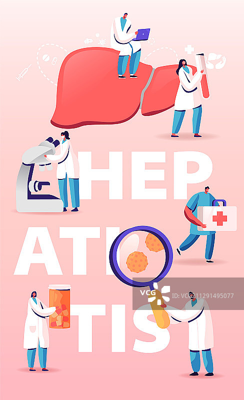 肝炎医学诊断概念图片素材