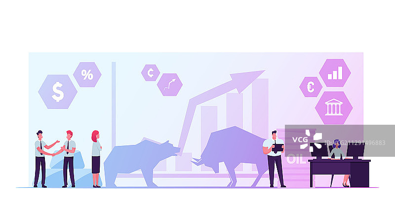 股市交易的商人图片素材
