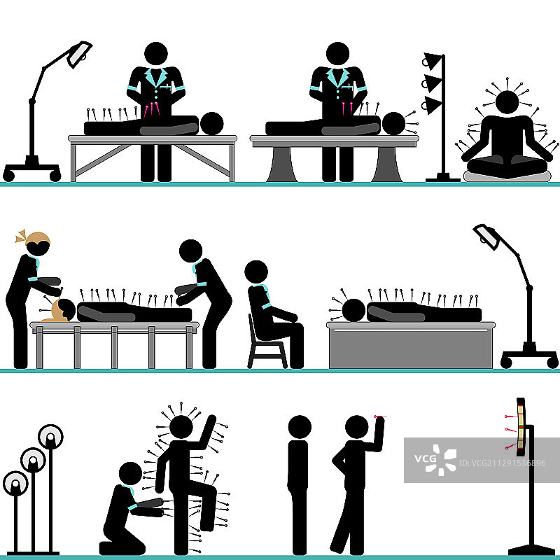 专业针灸治疗图片素材