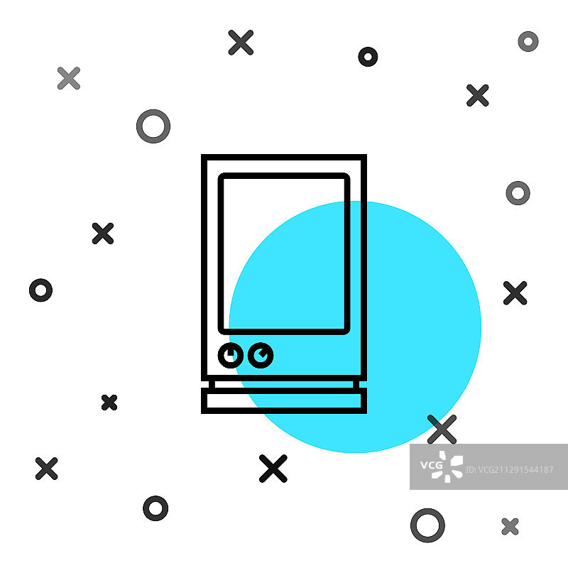 白色背景上的黑色语音助手图标图片素材