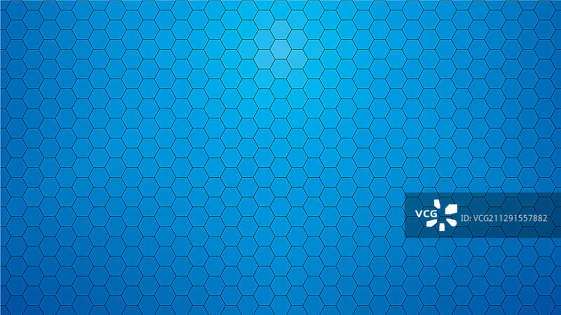 深蓝色六边形透明背景图片素材