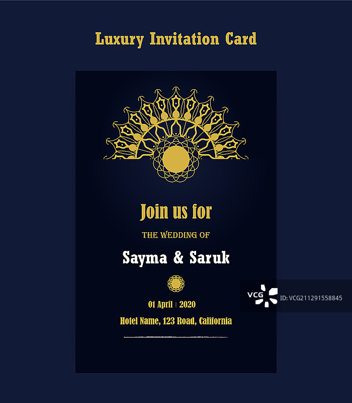 奢华邀请卡图片素材