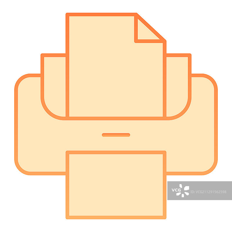 打印机扁平图标打印图片素材