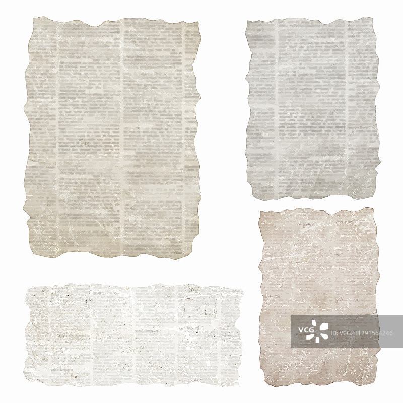 撕碎报纸碎片图片素材