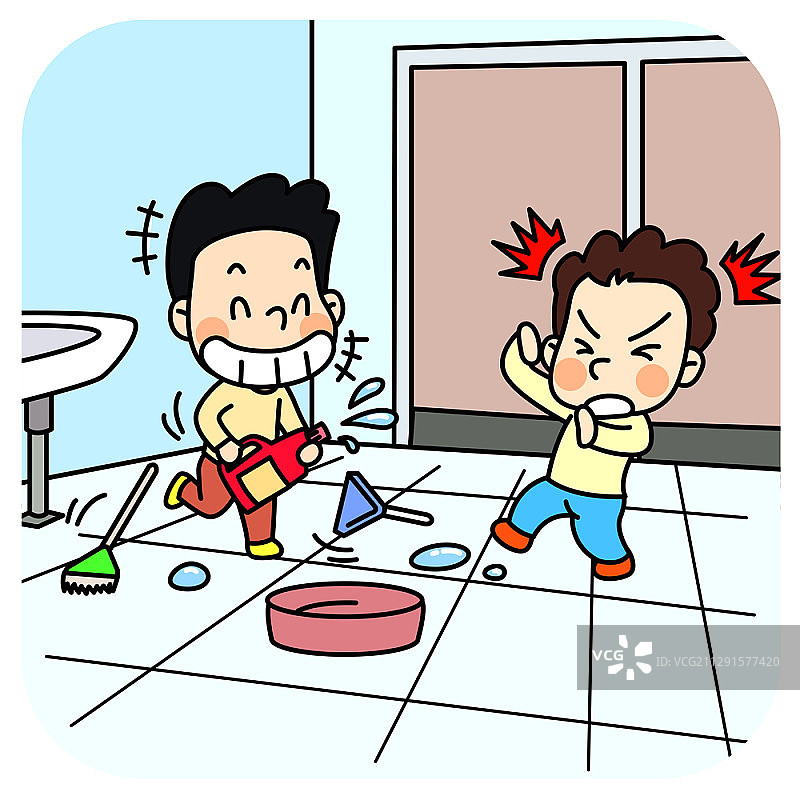 关于校园生活安全的矢量插图图片素材