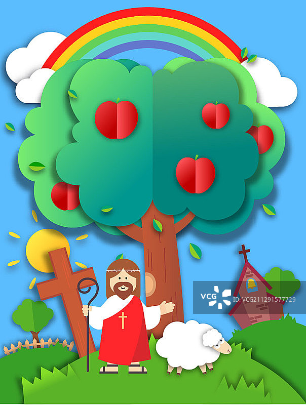 基督教教育矢量图图片素材
