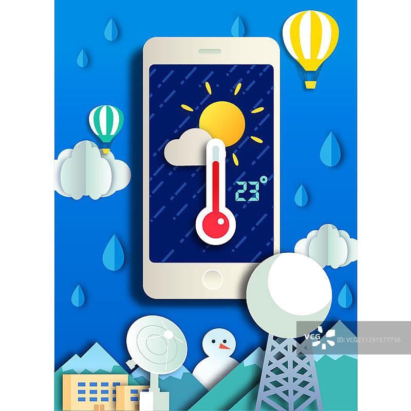 天气教育矢量插图图片素材