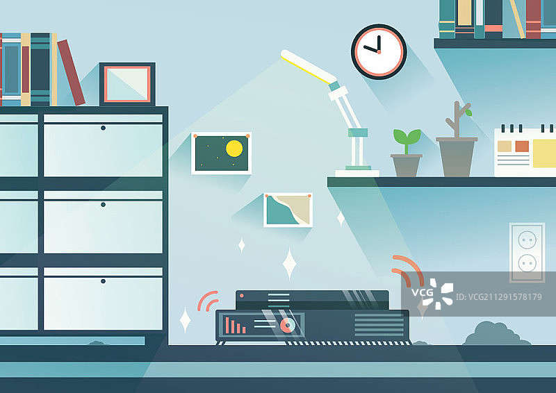 智能家居矢量插画图片素材