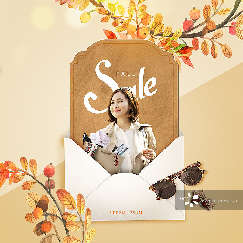 秋季促销广告图片素材