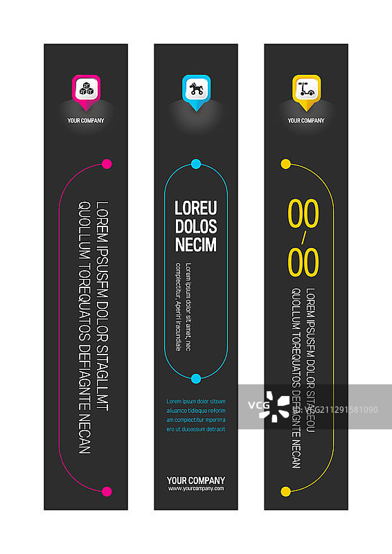 竖版矢量banner模板图片素材