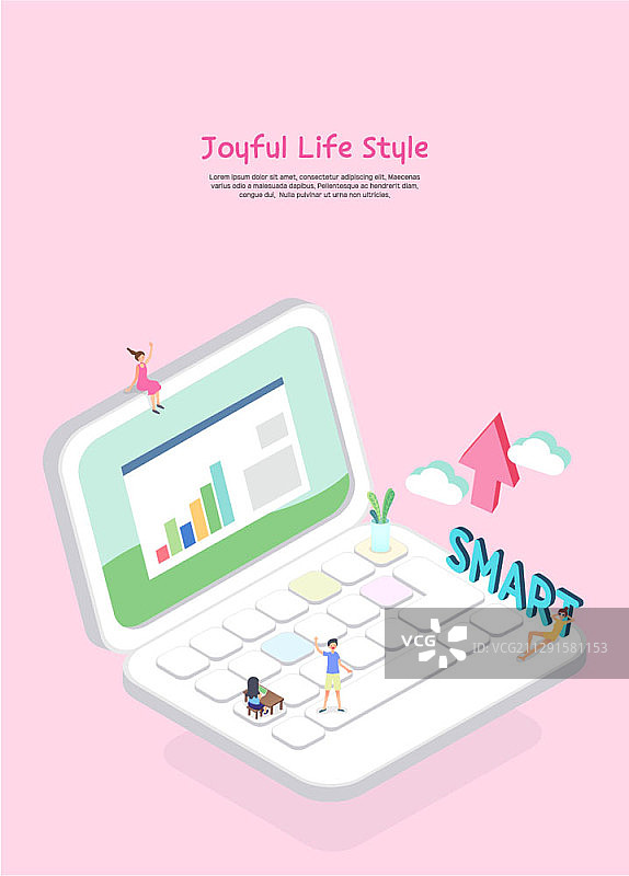 笔记本电脑旁的人与办公桌旁的成年人的手机合成图图片素材