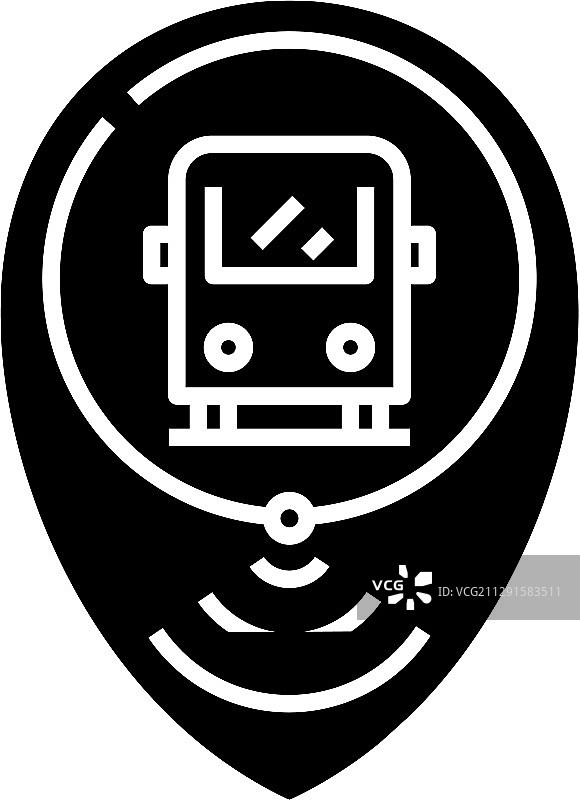 位置黑色图标概念图片素材