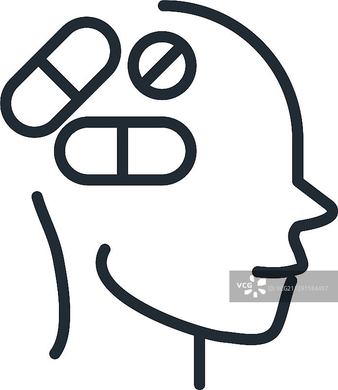 阿尔茨海默病神经脑医学图片素材