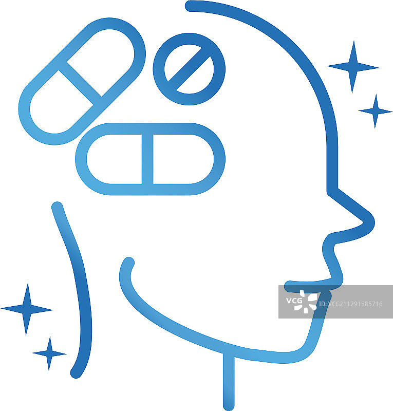 阿尔茨海默病神经脑医学图片素材