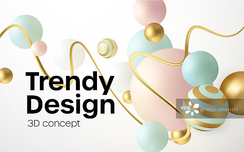 3D几何形状抽象背景图片素材