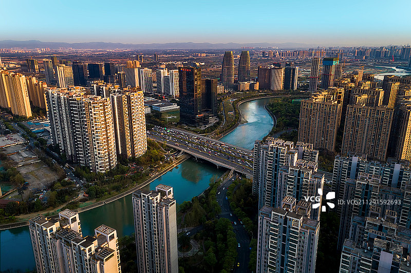 蓉城夕照图片素材