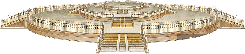 古建筑天坛的圜丘坛图片素材