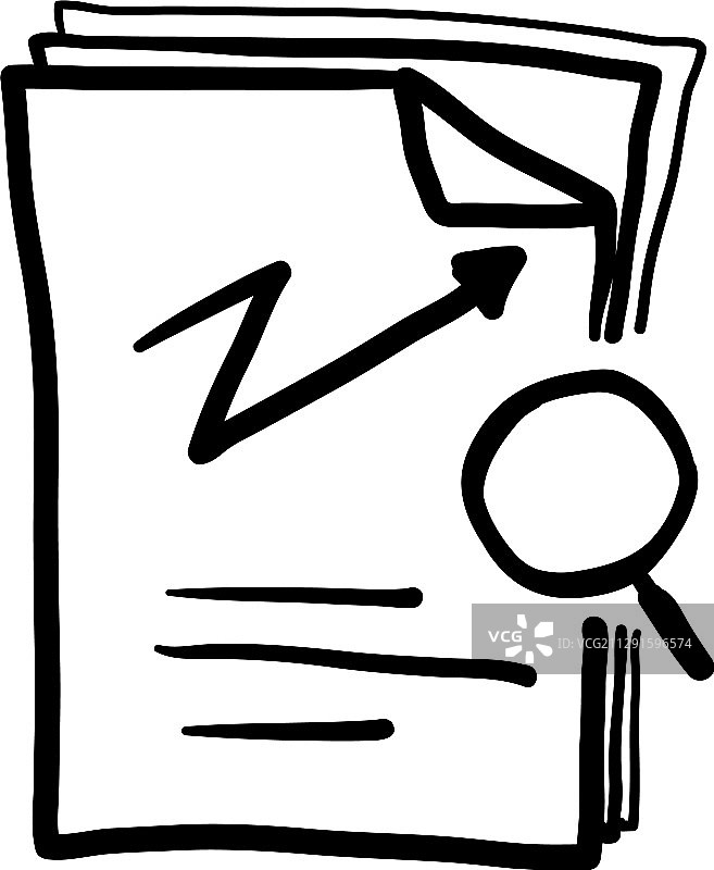 手绘审核风险概览图标图片素材