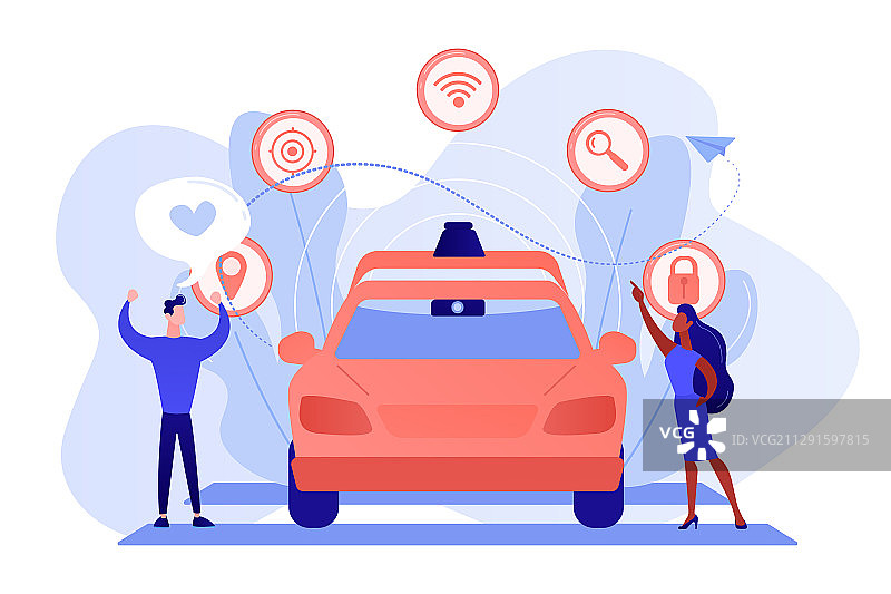 自动驾驶概念图片素材